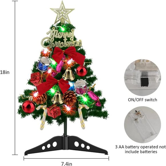 NEW 20 Inch Mini Artificial Tabletop Christmas Tree - Picture 5 of 10